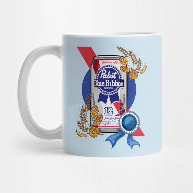 Pabst Blue Ribbon Beer by tharrisunCreative